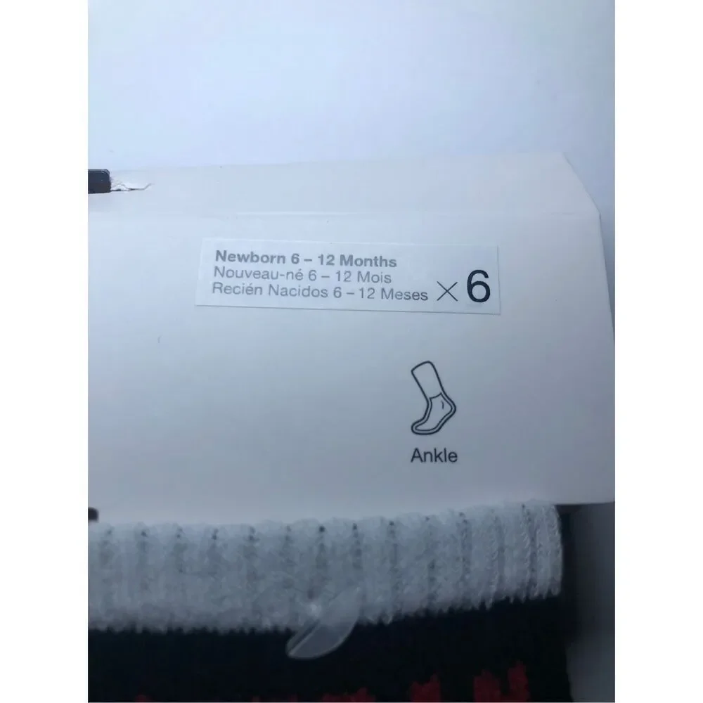 Jordan Baby Socks 6-Pack size 6-12 Months